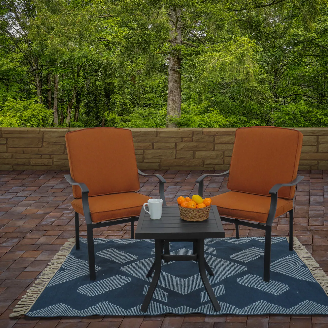 Best 5x7 ft. Indigo Blue Hand Woven Outdoor Rug Outdoor Rugs