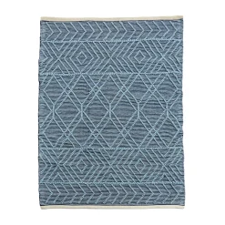 New 4x6 ft. Navy Blue Hand Woven Outdoor Rug Outdoor Rugs