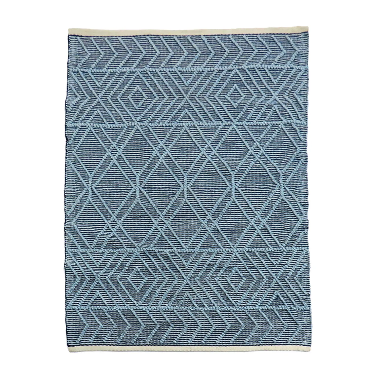 New 4x6 ft. Navy Blue Hand Woven Outdoor Rug Outdoor Rugs