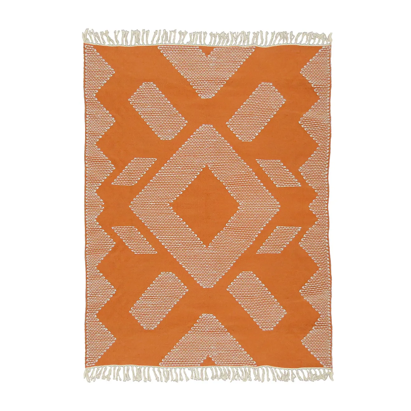 New 4x6 ft. Papaya Hand Woven Outdoor Rug Outdoor Rugs