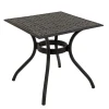 Sale 32x32x30 in. Bourton Small Space Cast Aluminum Straight Mesh All-Weather Dining Table, Seats 4, Bourton Collection Patio Furniture